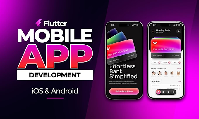 I will develop your dream mobile app using flutter for andoid and ios